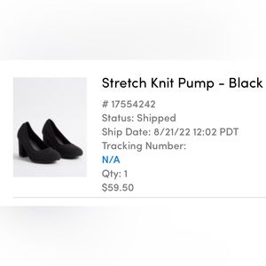 TORRID NWT Stretch Knit Black Pumps Size 9